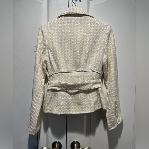 Blanc Noir Double-Breasted Wool-Blend Tweed Jacket - Picture 2 of 3